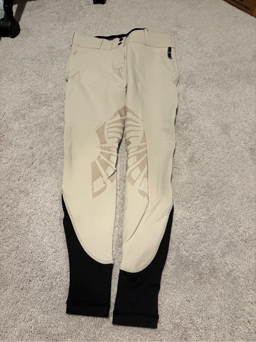 Strellson Two-Tone Beige and Black Riding Breeches